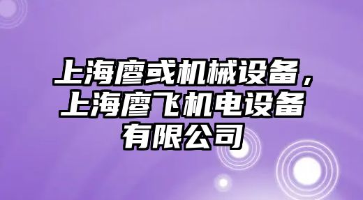 上海廖或機(jī)械設(shè)備，上海廖飛機(jī)電設(shè)備有限公司