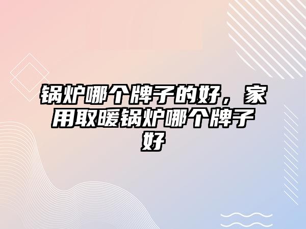 鍋爐哪個牌子的好，家用取暖鍋爐哪個牌子好