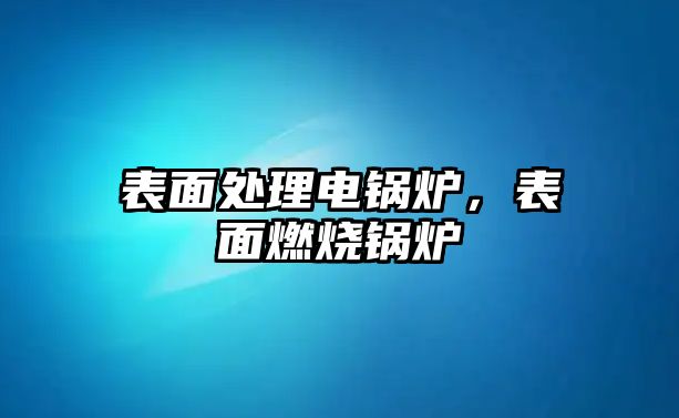 表面處理電鍋爐，表面燃燒鍋爐