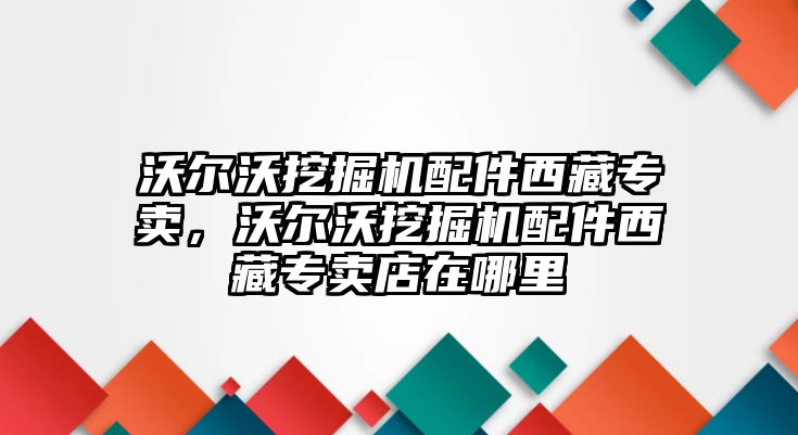 沃爾沃挖掘機配件西藏專賣，沃爾沃挖掘機配件西藏專賣店在哪里