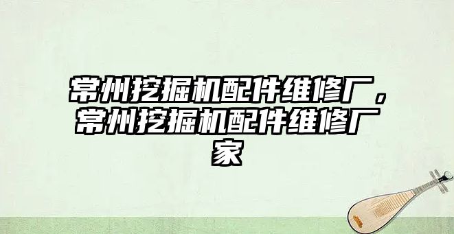 常州挖掘機(jī)配件維修廠，常州挖掘機(jī)配件維修廠家