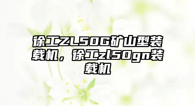 徐工ZL50G礦山型裝載機(jī)，徐工zl50gn裝載機(jī)