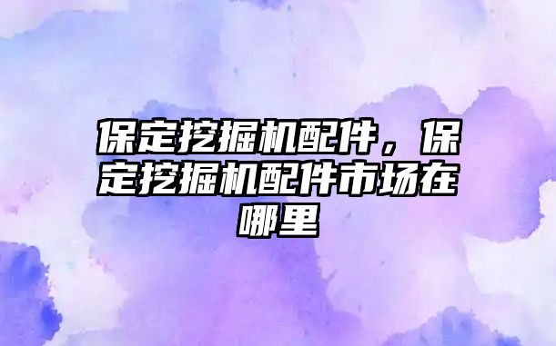 保定挖掘機(jī)配件，保定挖掘機(jī)配件市場在哪里