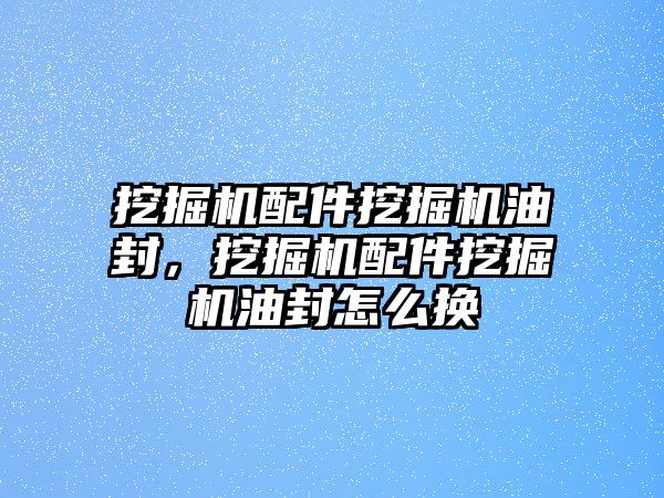 挖掘機配件挖掘機油封，挖掘機配件挖掘機油封怎么換