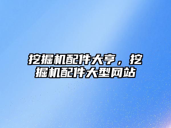 挖掘機配件大亨，挖掘機配件大型網(wǎng)站