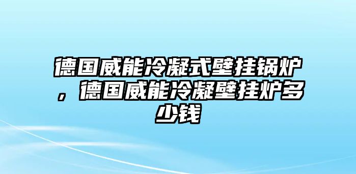 德國威能冷凝式壁掛鍋爐，德國威能冷凝壁掛爐多少錢