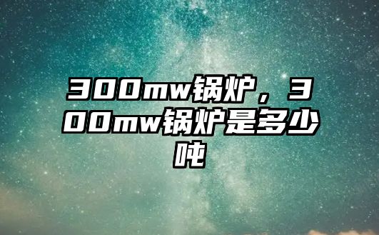 300mw鍋爐，300mw鍋爐是多少噸