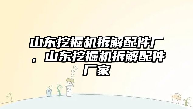 山東挖掘機拆解配件廠，山東挖掘機拆解配件廠家