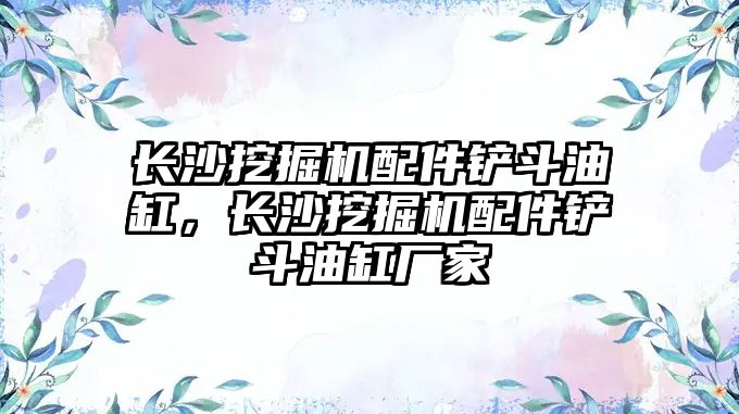 長沙挖掘機配件鏟斗油缸，長沙挖掘機配件鏟斗油缸廠家