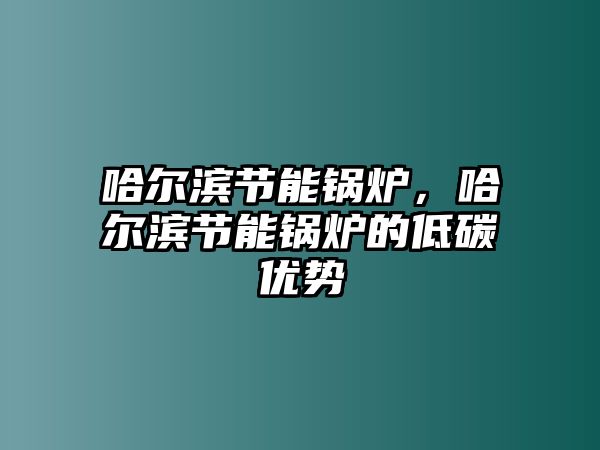 哈爾濱節(jié)能鍋爐，哈爾濱節(jié)能鍋爐的低碳優(yōu)勢(shì)