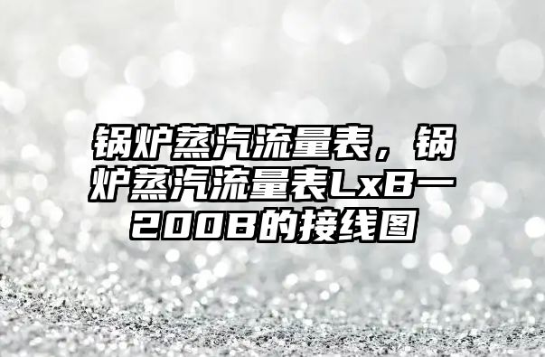 鍋爐蒸汽流量表，鍋爐蒸汽流量表LxB一200B的接線(xiàn)圖