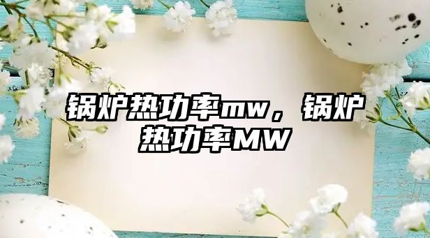 鍋爐熱功率mw，鍋爐熱功率MW