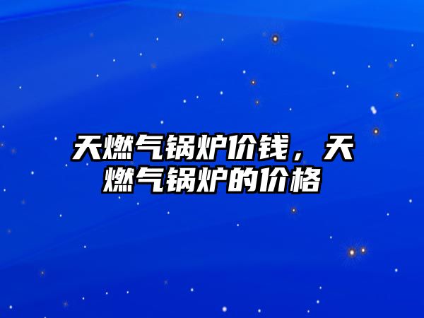 天燃?xì)忮仩t價錢，天燃?xì)忮仩t的價格