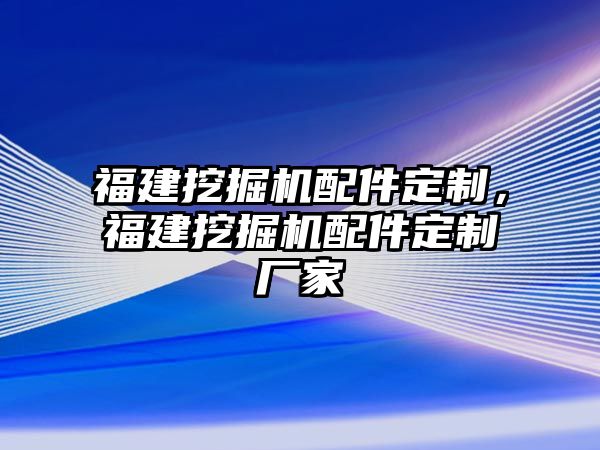 福建挖掘機配件定制，福建挖掘機配件定制廠家