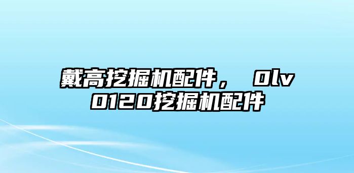 戴高挖掘機配件，ⅴ0lv0120挖掘機配件