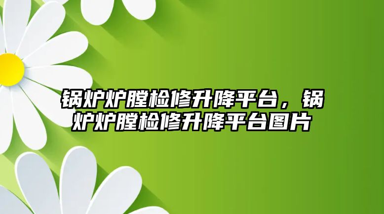 鍋爐爐膛檢修升降平臺，鍋爐爐膛檢修升降平臺圖片