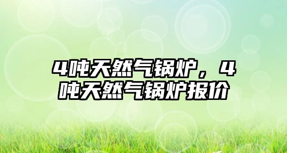 4噸天然氣鍋爐，4噸天然氣鍋爐報價