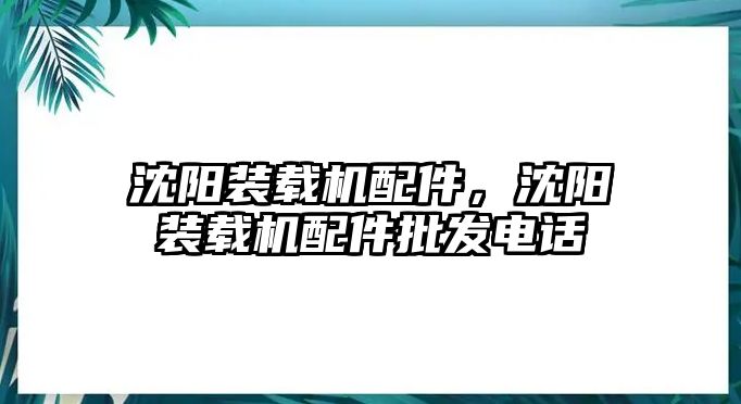 沈陽(yáng)裝載機(jī)配件，沈陽(yáng)裝載機(jī)配件批發(fā)電話