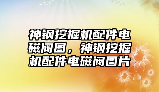 神鋼挖掘機(jī)配件電磁閥圖，神鋼挖掘機(jī)配件電磁閥圖片