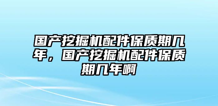 國產(chǎn)挖掘機配件保質(zhì)期幾年，國產(chǎn)挖掘機配件保質(zhì)期幾年啊