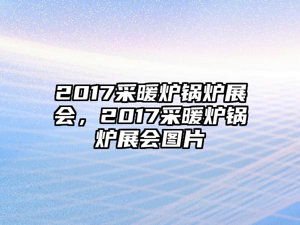 2017采暖爐鍋爐展會，2017采暖爐鍋爐展會圖片