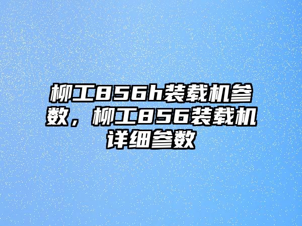 柳工856h裝載機參數(shù)，柳工856裝載機詳細參數(shù)