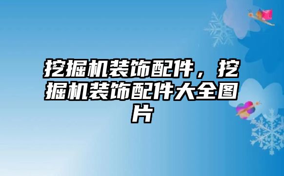 挖掘機裝飾配件，挖掘機裝飾配件大全圖片