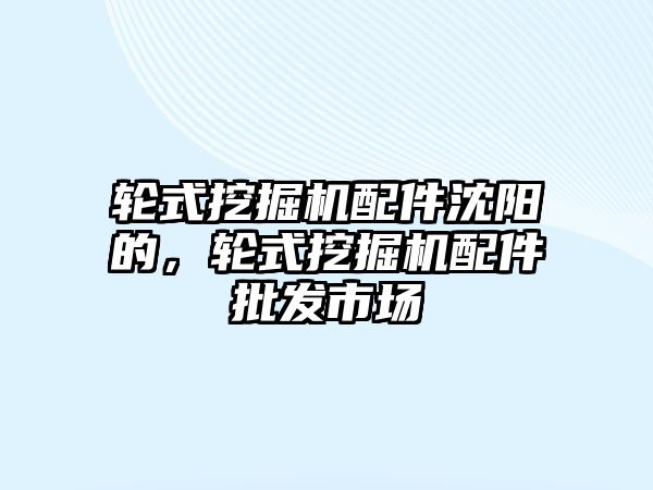 輪式挖掘機配件沈陽的，輪式挖掘機配件批發(fā)市場