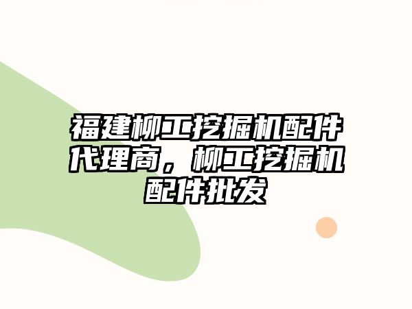 福建柳工挖掘機配件代理商，柳工挖掘機配件批發(fā)