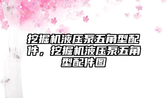 挖掘機(jī)液壓泵五角型配件，挖掘機(jī)液壓泵五角型配件圖