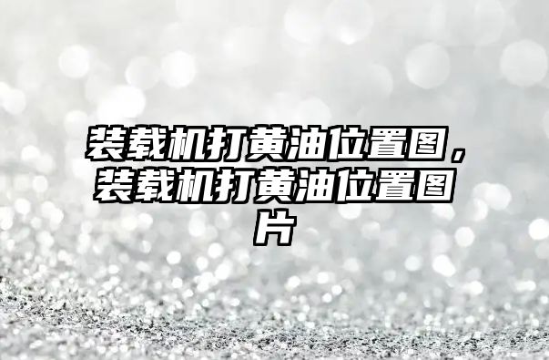 裝載機打黃油位置圖，裝載機打黃油位置圖片