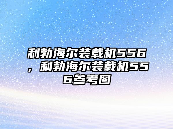 利勃海爾裝載機(jī)556，利勃海爾裝載機(jī)556參考圖