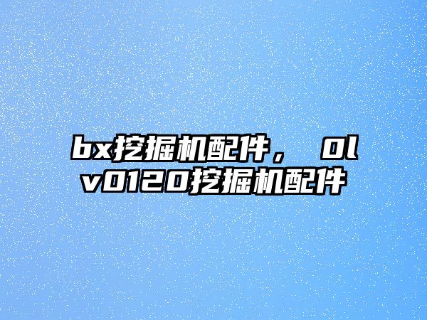 bx挖掘機配件，ⅴ0lv0120挖掘機配件