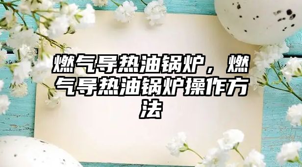 燃氣導(dǎo)熱油鍋爐，燃氣導(dǎo)熱油鍋爐操作方法