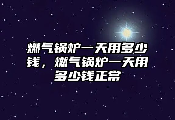 燃?xì)忮仩t一天用多少錢，燃?xì)忮仩t一天用多少錢正常