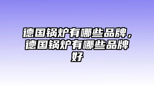 德國(guó)鍋爐有哪些品牌，德國(guó)鍋爐有哪些品牌好