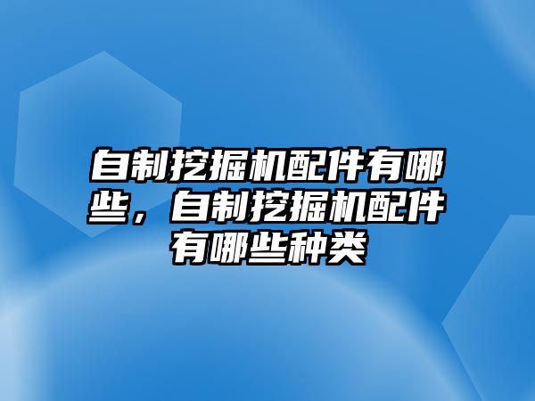 自制挖掘機(jī)配件有哪些，自制挖掘機(jī)配件有哪些種類