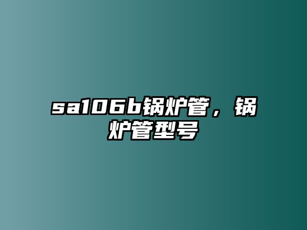 sa106b鍋爐管，鍋爐管型號