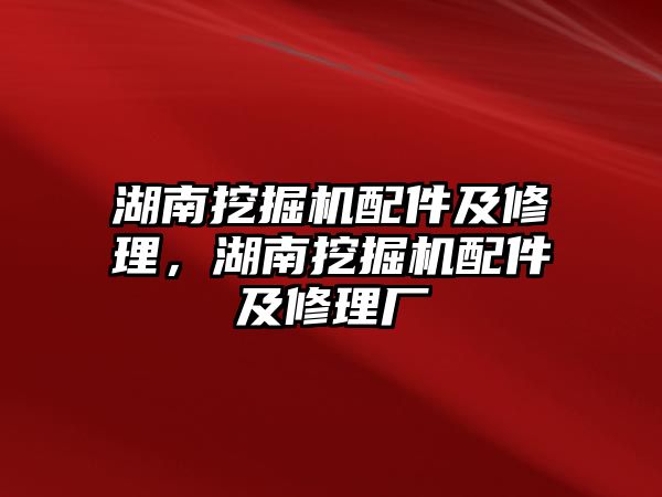 湖南挖掘機(jī)配件及修理，湖南挖掘機(jī)配件及修理廠