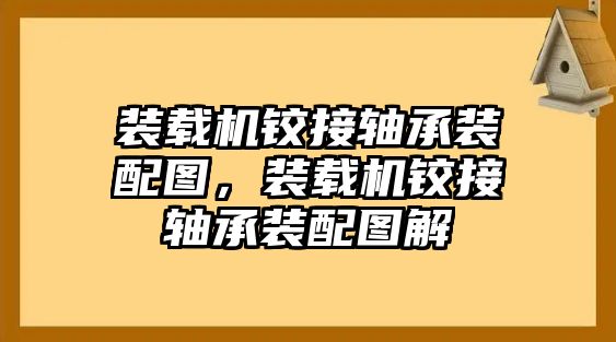 裝載機鉸接軸承裝配圖，裝載機鉸接軸承裝配圖解