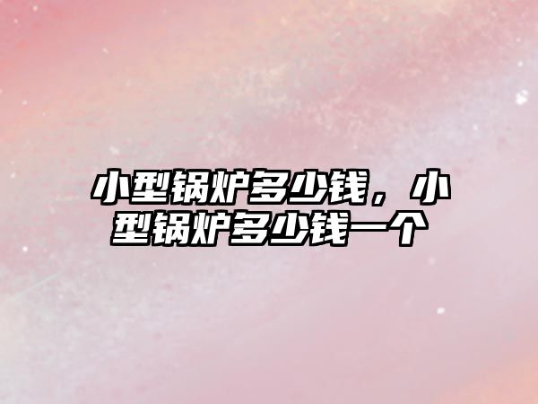 小型鍋爐多少錢，小型鍋爐多少錢一個