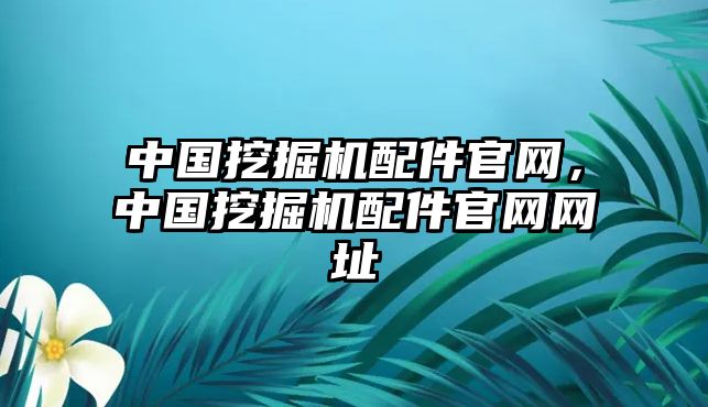 中國挖掘機配件官網，中國挖掘機配件官網網址