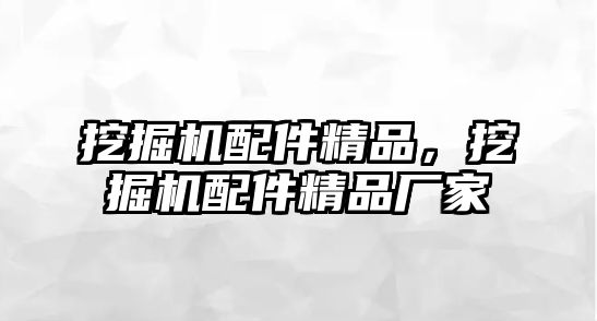 挖掘機配件精品，挖掘機配件精品廠家