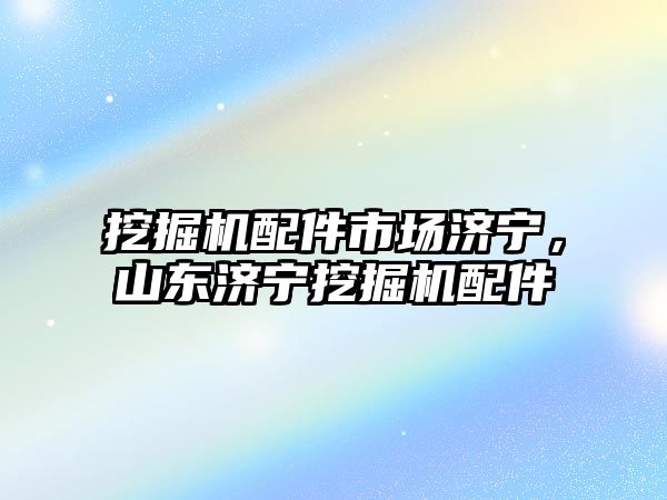 挖掘機配件市場濟寧，山東濟寧挖掘機配件