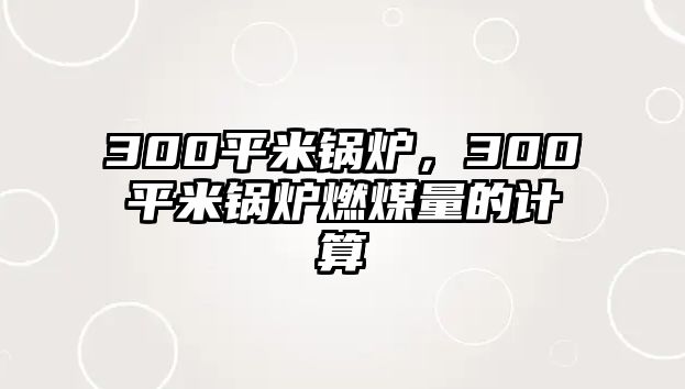 300平米鍋爐，300平米鍋爐燃煤量的計(jì)算