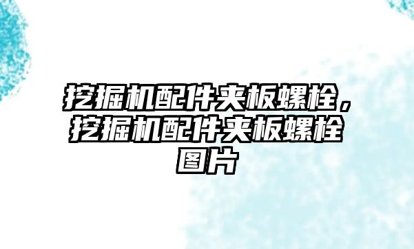 挖掘機(jī)配件夾板螺栓，挖掘機(jī)配件夾板螺栓圖片