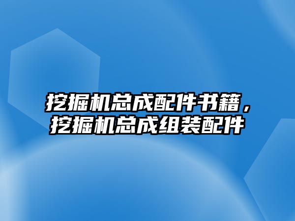 挖掘機總成配件書籍，挖掘機總成組裝配件