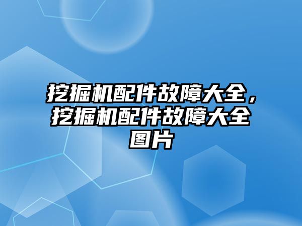 挖掘機配件故障大全，挖掘機配件故障大全圖片