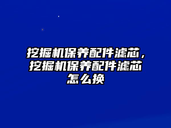 挖掘機保養(yǎng)配件濾芯，挖掘機保養(yǎng)配件濾芯怎么換