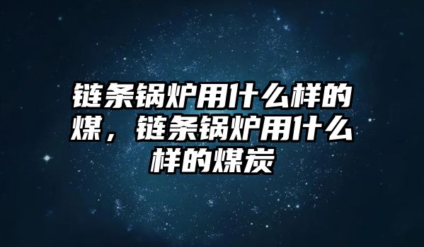 鏈條鍋爐用什么樣的煤，鏈條鍋爐用什么樣的煤炭